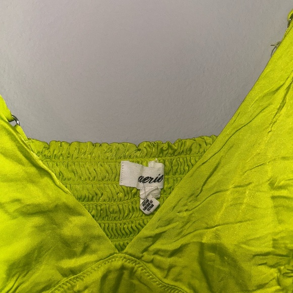 Aerie Neon Green Silk Bralette - Picture 2 of 3
